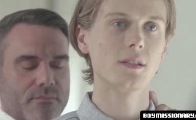 Elder Mormon's Raw Foursome Spitroast With Students