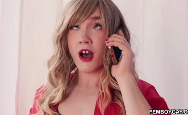 Femboy stuff assHole with vibrating buttplug!