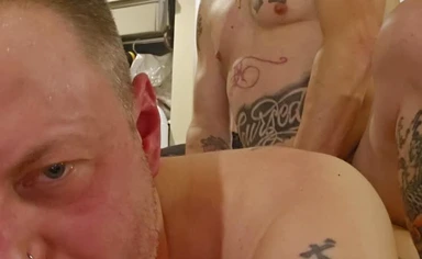 Bareback fuck and pissed in my ass