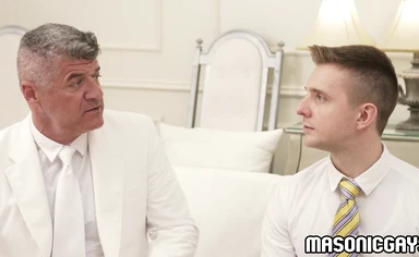 Twink Serg Shepard anal fucked by old man's inexplicably hard cock!