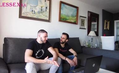 Straight friends watching porn