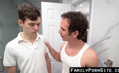 Petite Twink In Doggystyle Receives Deep Bareback Thrusts From Stepfather